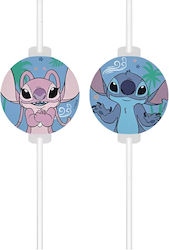 Χάρτινα Καλαμάκια Stitch 4 Τεμ