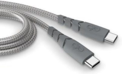 Force Power Ултра-усилен USB-C към USB-C Кабел 2м 3A Сив
