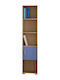 Kids Wooden Bookcase Light Blue 40x30x180cm