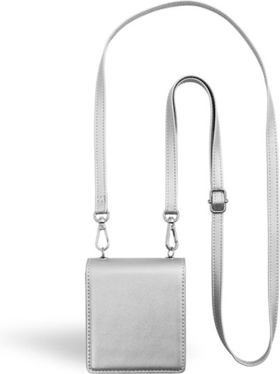 Force Case Pouch Samsung Galaxy Z Flip Shoulder Strap Silver