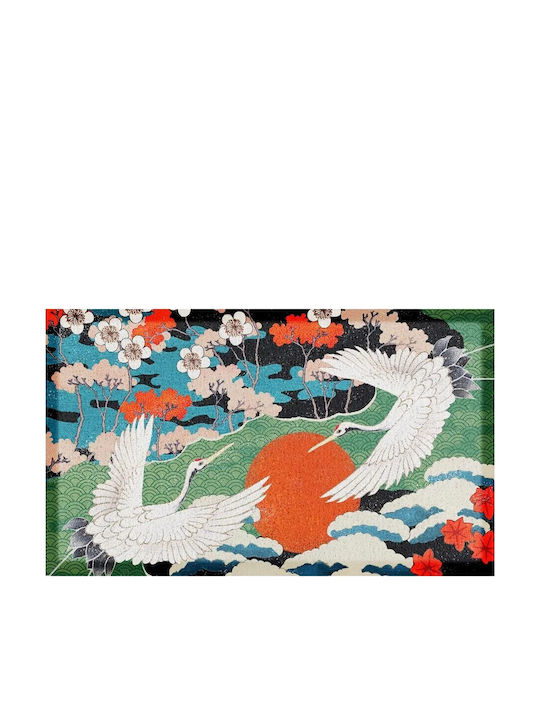 Artsy Mats Non-Slip Doormat Bold Flower Multicolour 70x40cm AMDMW-BIRD1PATTERN-7040