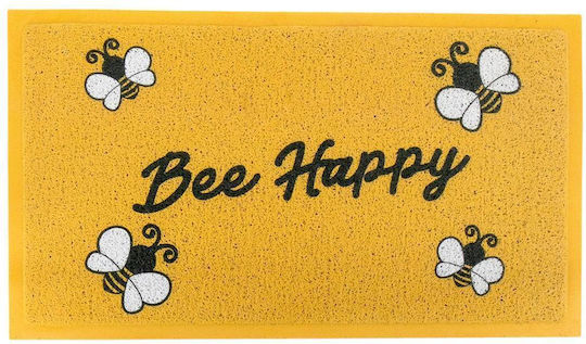 Artsy Mats Πατάκι Εισόδου Be Happy Κίτρινο 70x40εκ. -AMDMW-BEEHAPPY-7040 Κίτρινα