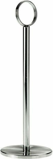 Stainless Steel Table Number Holder Base Φ7x20cm Set of 6 Pieces Leone C375068