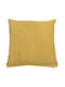 Sofa-Kissen aus 100% Baumwolle Senfgelb 45x45cm