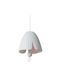 Raeder 3D Hanging Wall Decor White Made of Ceramic Material 5.6x5cm