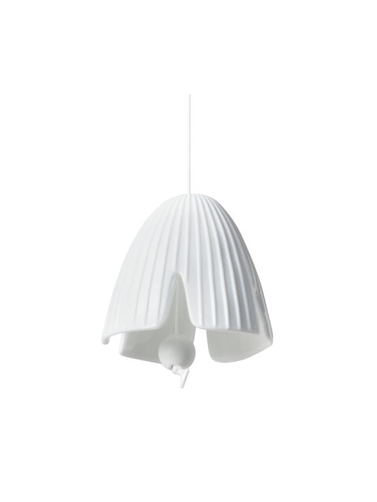 Raeder 3D Hanging Wall Decor White Made of Ceramic Material 5.6x5cm