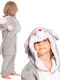 Pijama întreagă pentru copii De iarnă Fleece Gray