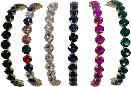 Ro Accessories Στέκα Μαλλιών Στρόγγυλο Στρας 13 Mm 14-0311