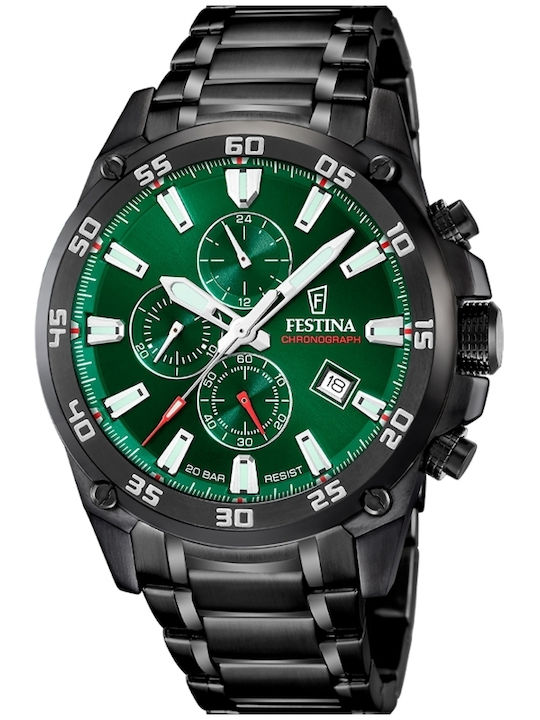 Festina Ceas de Bărbați 47mm Cronograf cu Bater...