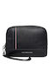 Central Pouch Herrentasche Schulter / Crossbody Schwarz