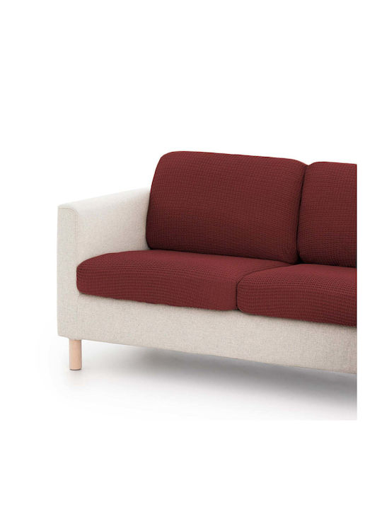 Sofazip Elastische Abdeckung für Dreisitziges Sofa Brick Color 185εκ. 1Stück SZCUSHCARAMIZIU
