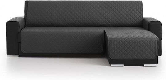 Sofazip Ελαστικό Κάλυμμα Γωνιακού Καναπέ Dark Gray 240εκ.