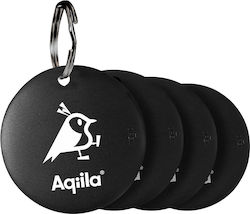 Aqiila Tagbird Apple Find My & Google Find Hub Μαύρο