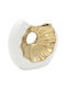 Keskor Decorative Vase White 16x7.5x17cm