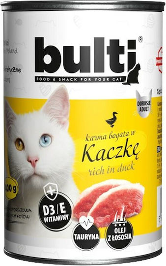 Bult Мокра Храна за Котки в Може да с Патица без Глутен 400гр