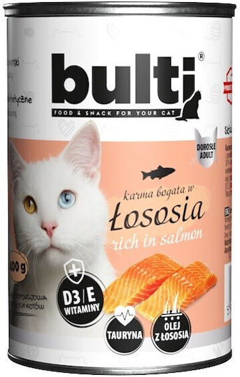 Bult Hrană Umedă pentru Pisici în Conservă cu Somon 400gr