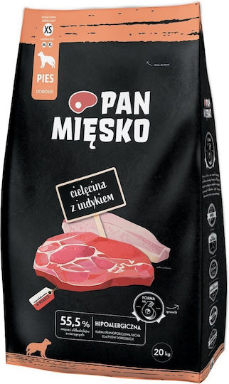 Pan Miesko 20kg Dry Food for Small Breed Dogs with Turkey
