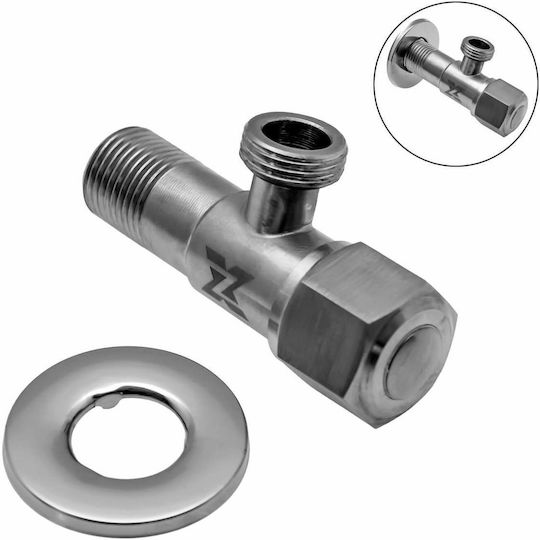 Corner Water Switch 1/2" 1/2" Silver 23730