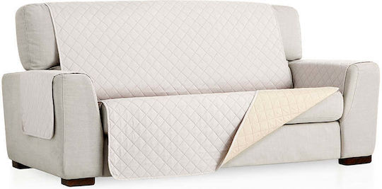 Sofazip Husă Elastică Canapea cu două locuri Ivory-beige 130εκ. 1buc SZMATIVBE