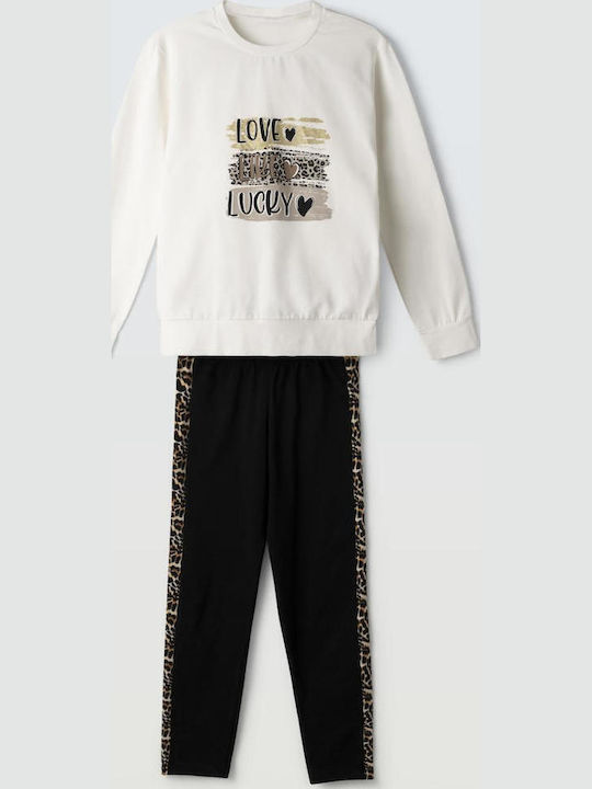 Evita Kinder-Set mit Leggings Winter 2Stück White