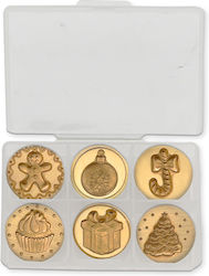 Candy Christmas Stamperia Seal Stamp Set 6 Pieces