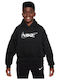 Fleece Παιδικό Φούτερ Cropped με Κουκούλα και Τσέπες Μαύρο Sportswear Club