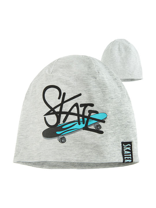 Skate Παιδικό Σκουφάκι Υφασμάτινο Γκρι