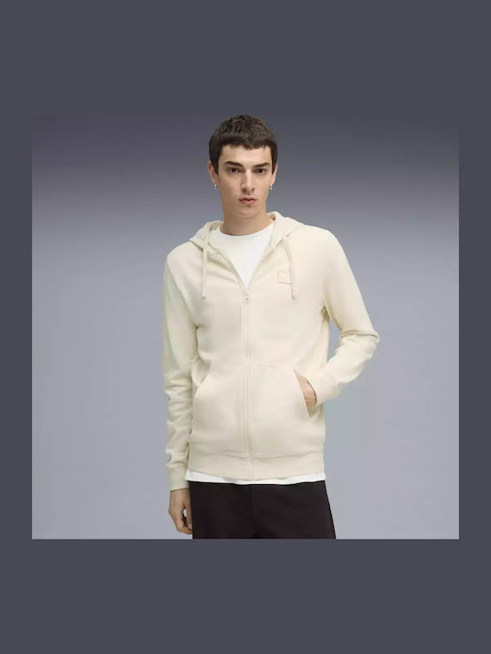 Sweatshirt with Hood Beige