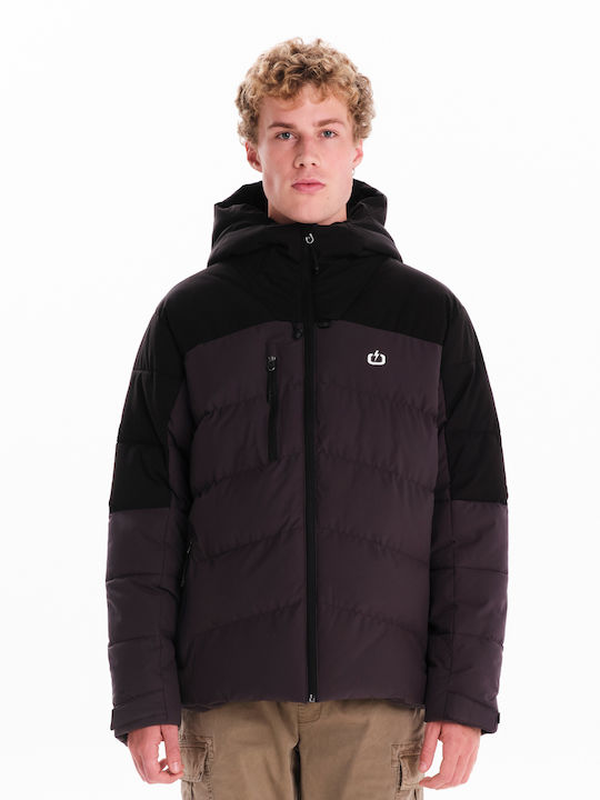 Winter Jacket Puffer Waterproof and Windproof Purple