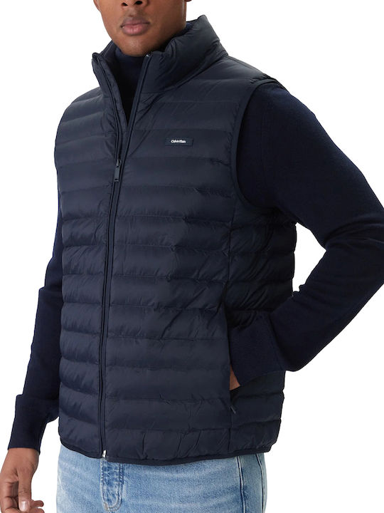 Calvin Klein Sleeveless Jacket Puffer Blue