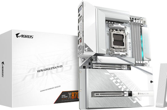 Gigabyte X870 AORUS STEALTH ICE Wi-Fi Motherboard ATX με AMD AM5 Socket