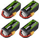 Батерия Li-Po 22.2V 1300mAh 100C 6S XT60 за Дрон 4 Бройки