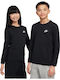 Kids' Shirt Long Sleeve Black Sportswear