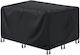 Impermeabil Protecție Capac Canapea 242x162x100buc în Culoare Negru 1buc