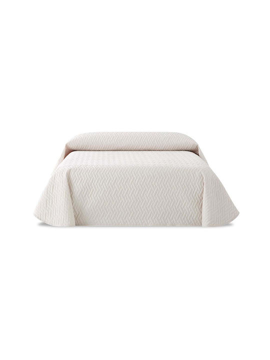 Sofazip Покривало Кингсайз Слонова кост 230x270см