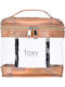 Transparent Pink Toiletry Bag for Cosmetics