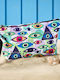 Kulturbeutel Strand Reißverschluss Z-301 Weißes Ei M21x12x5 1 Stück