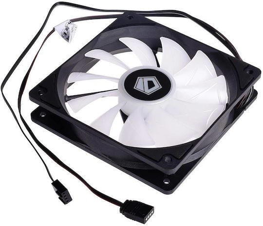 ID-Cooling Ventilator Pentru Carcasă 120mm (1800rpm / 74.5cfm) Cu Iluminare RGB Și Conexiune 4-Pin PWM