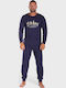 Men's Cotton Pyjama Nina Club Urban Blue Nc26594-2 Blue