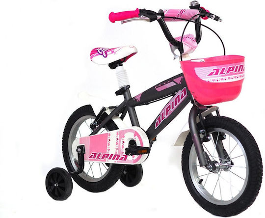 Alpina Beleno Vb 14" Kids Bicycle BMX with Aluminum Frame Gray