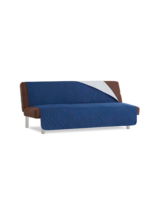 Sofazip Ελαστικό Κάλυμμα Τετραθέσιου Καναπέ Navy Blue 200εκ.