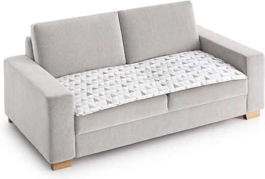 Sofazip Wasserdicht Elastische Abdeckung für Zweisitziges Sofa Weiß 110εκ. 1Stück SZTOPZAZU