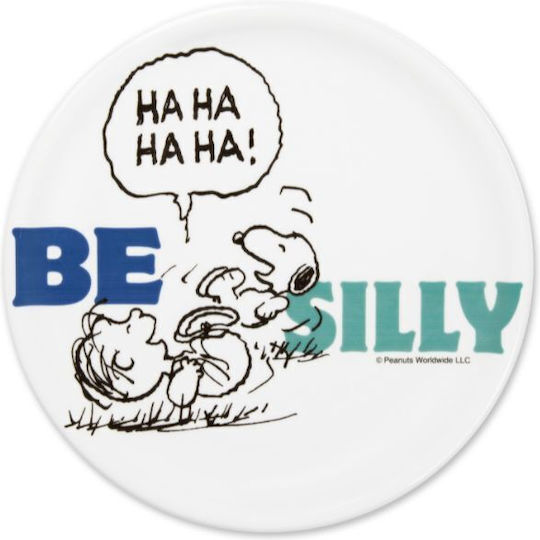Excelsa Πιατέλα Σερβιρίσματος από Πορσελάνη Peanuts Be: Silly με Διάμετρο 31εκ.