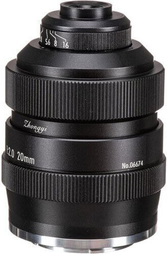 Mitakon Crop Obiectiv Foto Creator 20mm F2 Macro pentru Montura Fujifilm X Black
