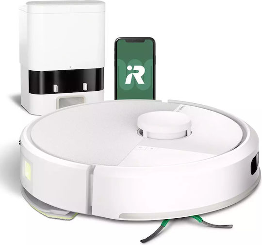 iRobot Roomba 105 Combo + AutoEmpty Robot Vacuum Cleaner with Laser Mapping and 7000Pa Suction Power White