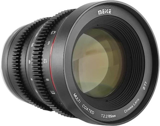 Meike Cadru complet Obiectiv Foto 85mm T2.2 Teleobiectiv pentru Montura Fujifilm X Black
