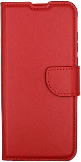 Книга Изкуствена кожа Червен (Nokia 4.2)