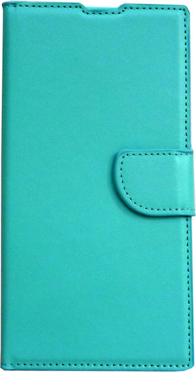 Книга Изкуствена кожа Тюркоазен (Xiaomi Mi 9 Lite)
