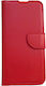 Book Δερματίνης Κόκκινο (Realme C11)