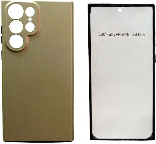 360 Full Cover Silicon Auriu (Galaxy Note 10+Realme 10 Pro Plus)
